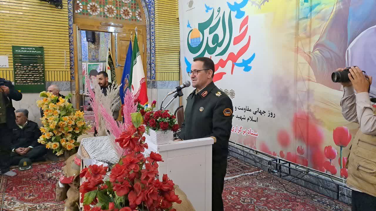 گردهمایی اهالی شهرستان خوی در آستانه چهارمین سالگرد شهادت سردار سلیمانی