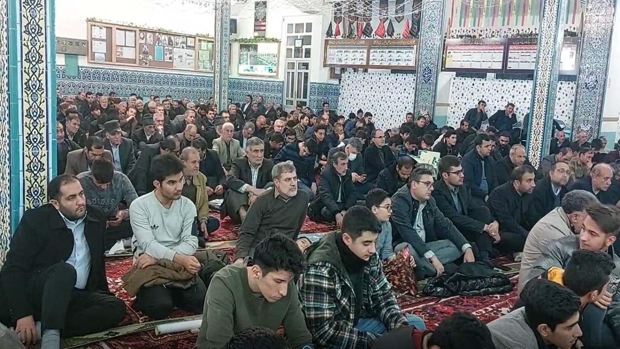 برگزاری مراسم سالروز شهادت حاج قاسم سلیمانی در اهر + فیلم