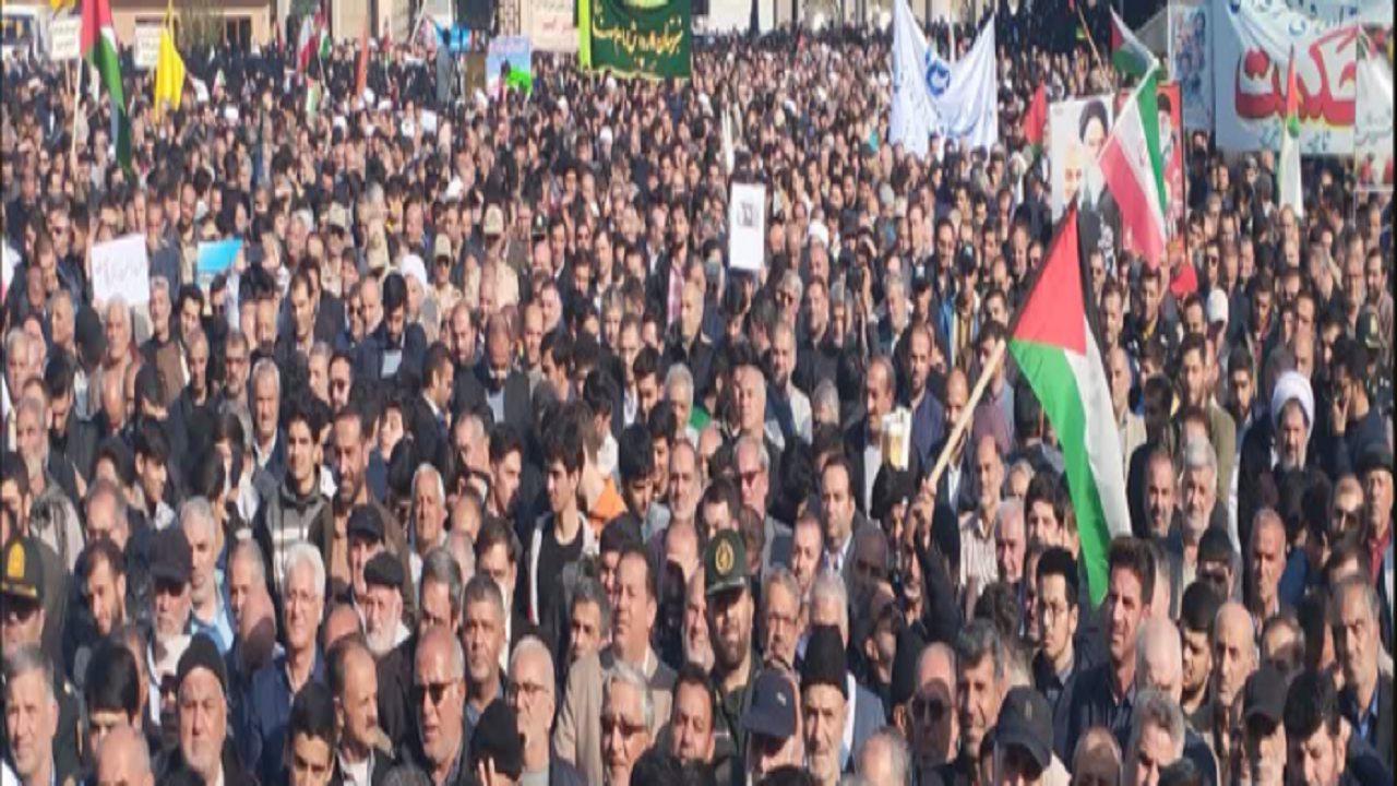 برگزاری راهپیمایی محکومیت حمله تروریستی کرمان در آذربایجان شرقی