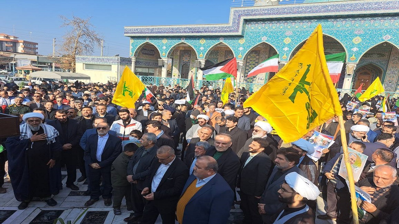 تجمع مردم گرگان در محکومیت حملات تروریستی کرمان + فیلم و تصاویر