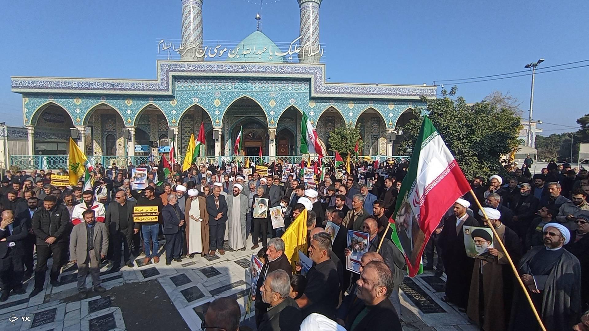 تجمع مردم گرگان در محکومیت حملات تروریستی کرمان