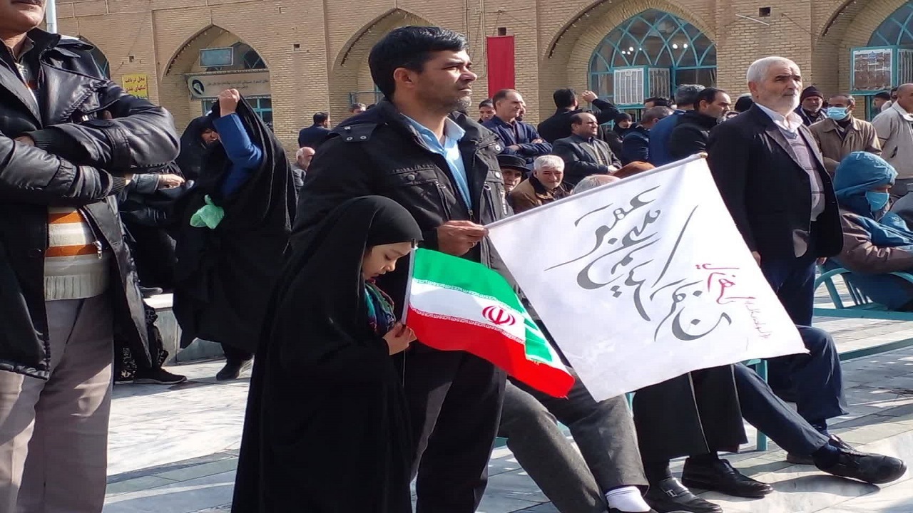 تجمع مردم نیشابور در محکومیت حمله تروریستی کرمان + فیلم و تصاویر