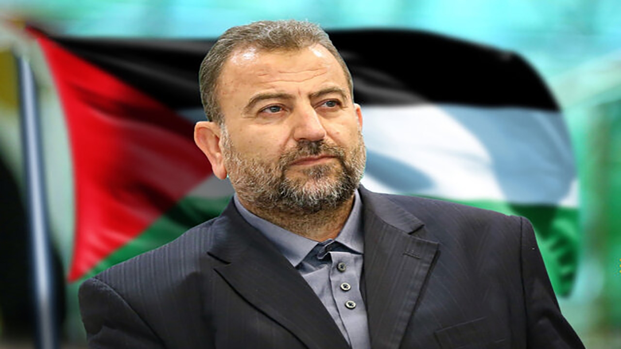 تشییع باشکوه پیکر شهید العاروری در بیروت + فیلم