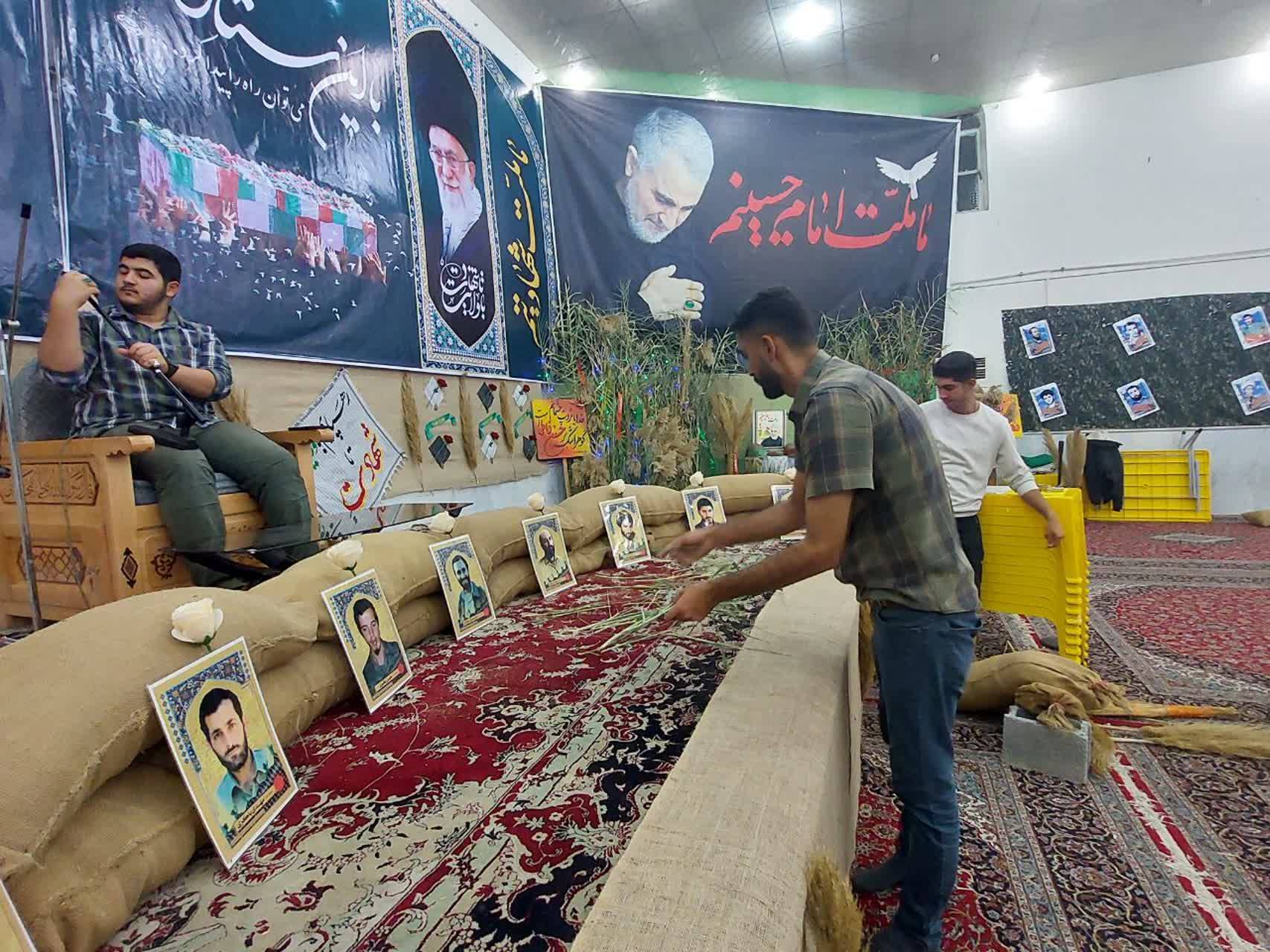 مراسن یادواره شهدا در بخش کمارج و کنار تخته