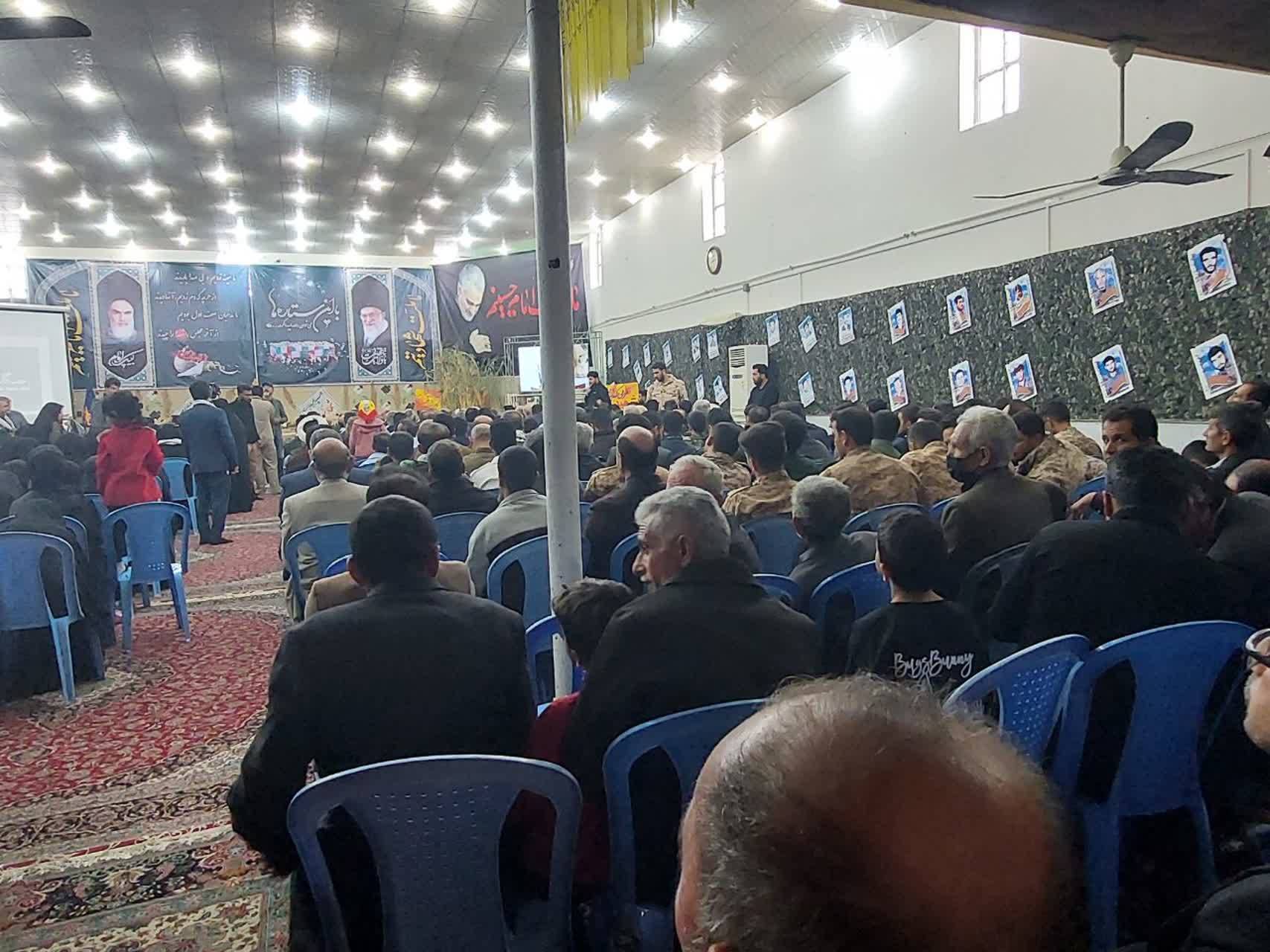 مراسم یادواره شهدا و سردار سلیمانی در بخش کنارتخته و کمارج