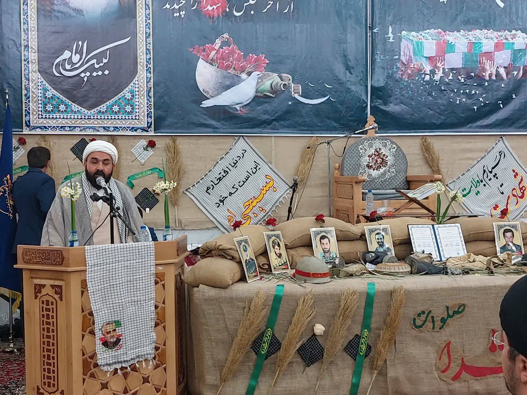 مراسم یادواره شهدا در بخش کنار تخته و کمارج