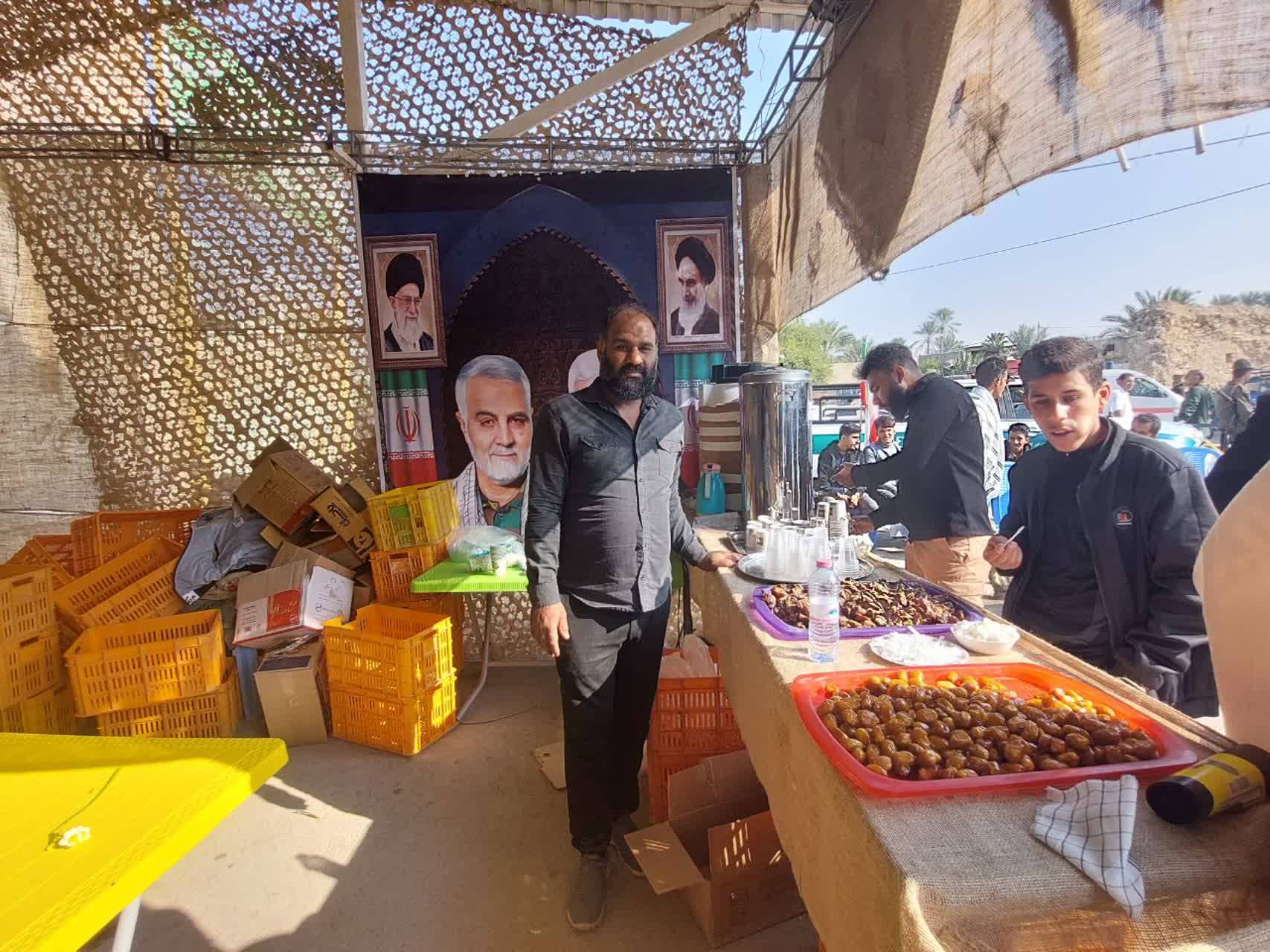 برپایی ایستگاه صلواتی در مراسم یادواره شهدا