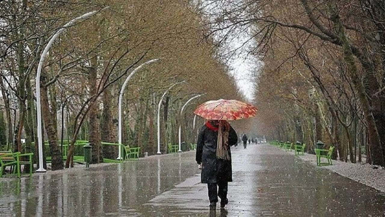 برف و باران در راه همدان