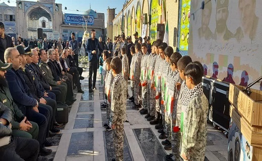 گلباران شدن مزار شهدا در پیشوا