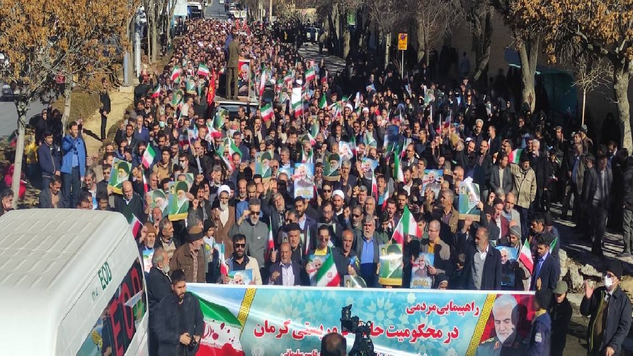 راهپیمایی مردم چهارمحال و بختیاری در محکومیت حادثه تروریستی کرمان + فیلم و تصاویر