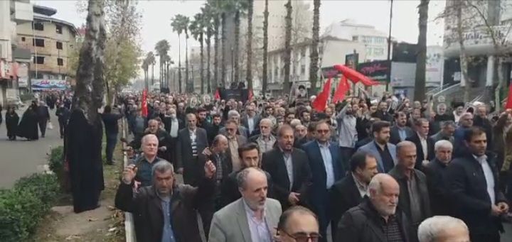 راهپیمایی محکومیت جنایات تروریستی در گیلان