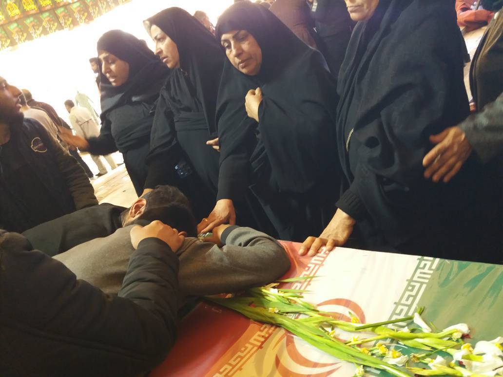 خاکسپاری شهدا گلزار شهدای کرمان