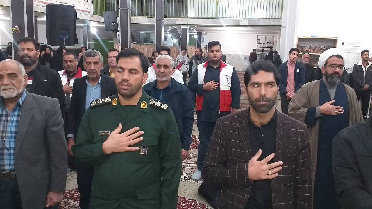برگزاری مجلس بزرگداشت شهدای حادثه تروریستیِ کرمان در کوهبنان