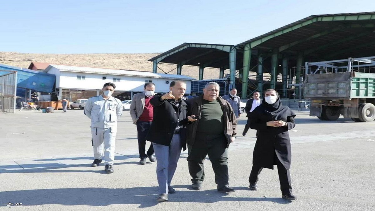 بازدید شهردار نجف از محل پردازش و دفع مهندسی و بهداشتی پسماند شهرداری
