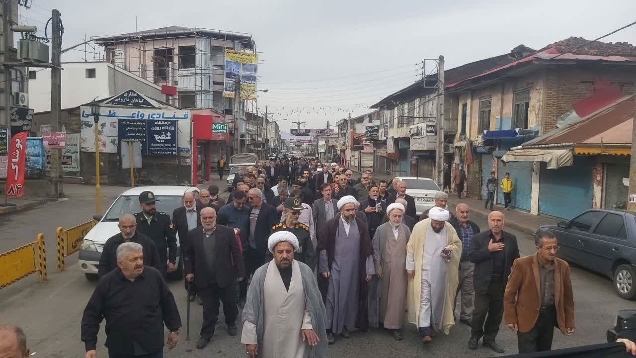 تجمع مردم کلاچای در محکومیت حمله تروریستی کرمان + تصاویر