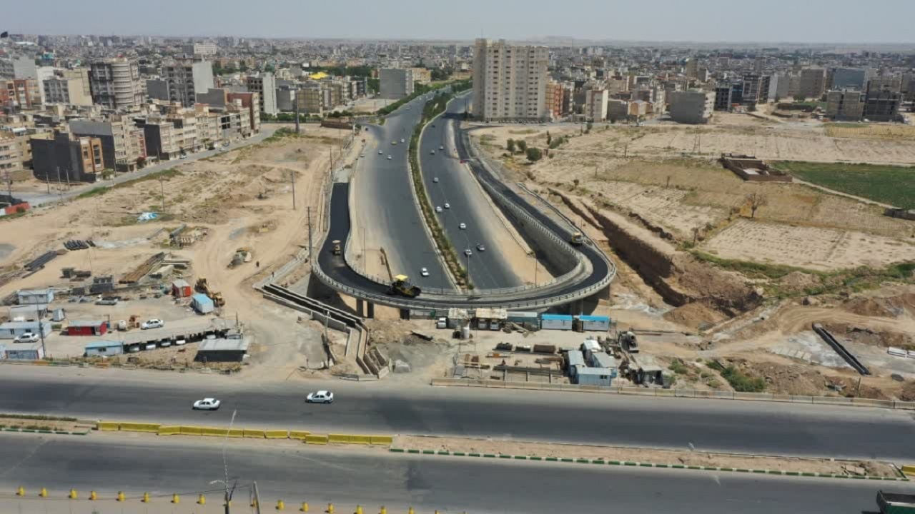 آخرین وضعیت پروژه مسیر دسترسی تقاطع آیت‌الله حکیم قم