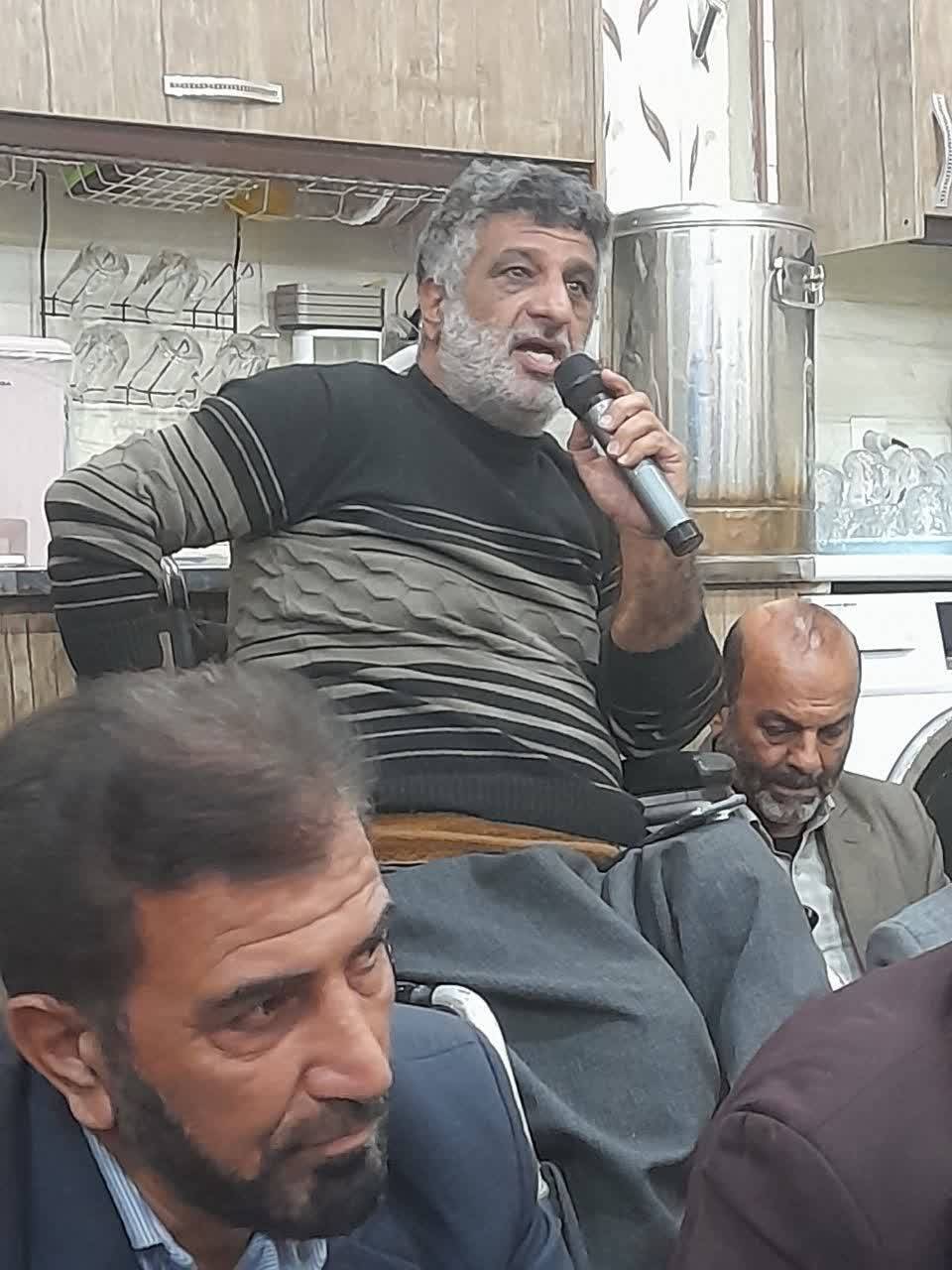 سخنرانی جانباز جنگ دفاع مقدس