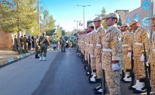 تشییع پیکر شهید حسن زاده در آرین شهر
