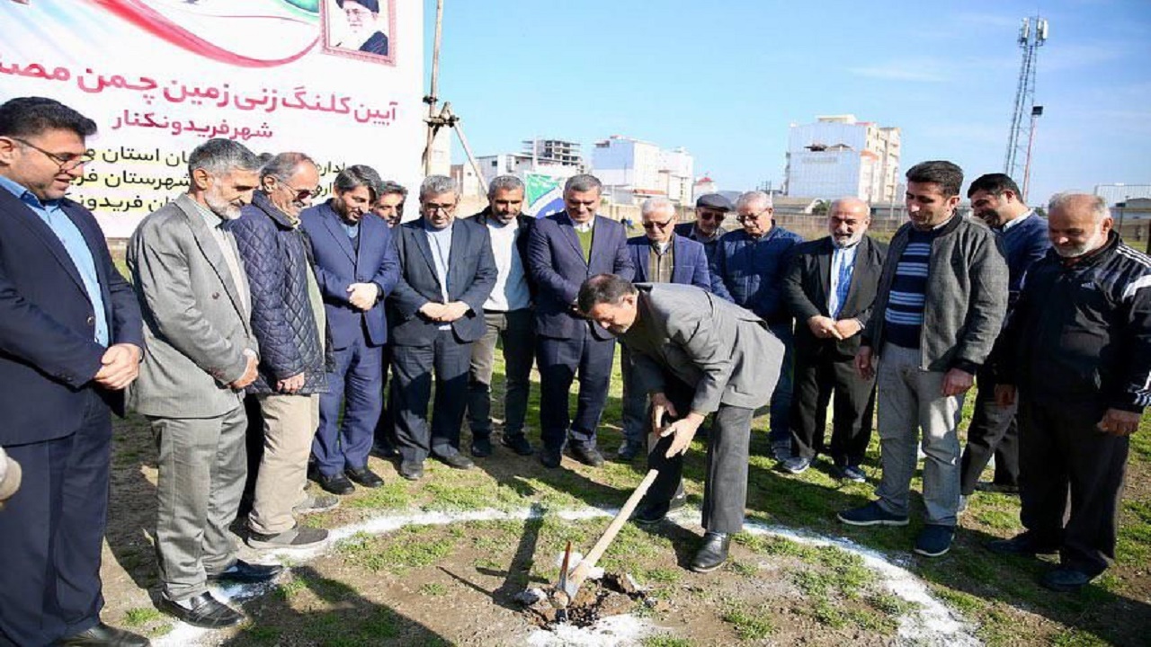کلنگ‌زنی مجتمع ورزشی شهرستان فریدونکنار