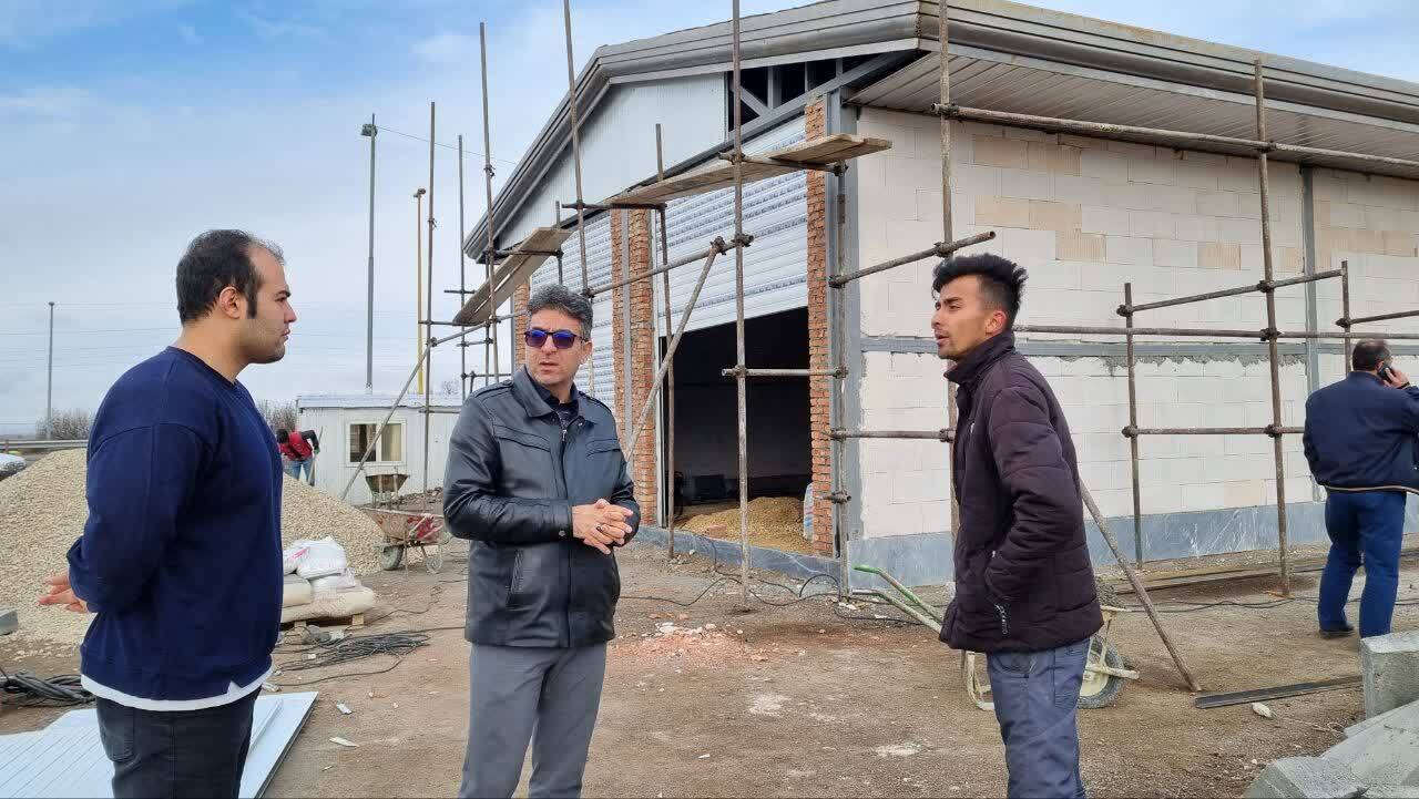 پیشرفت بالای ۸۰ درصدی ساخت اورژانس شهرک صنعتی اردبیل