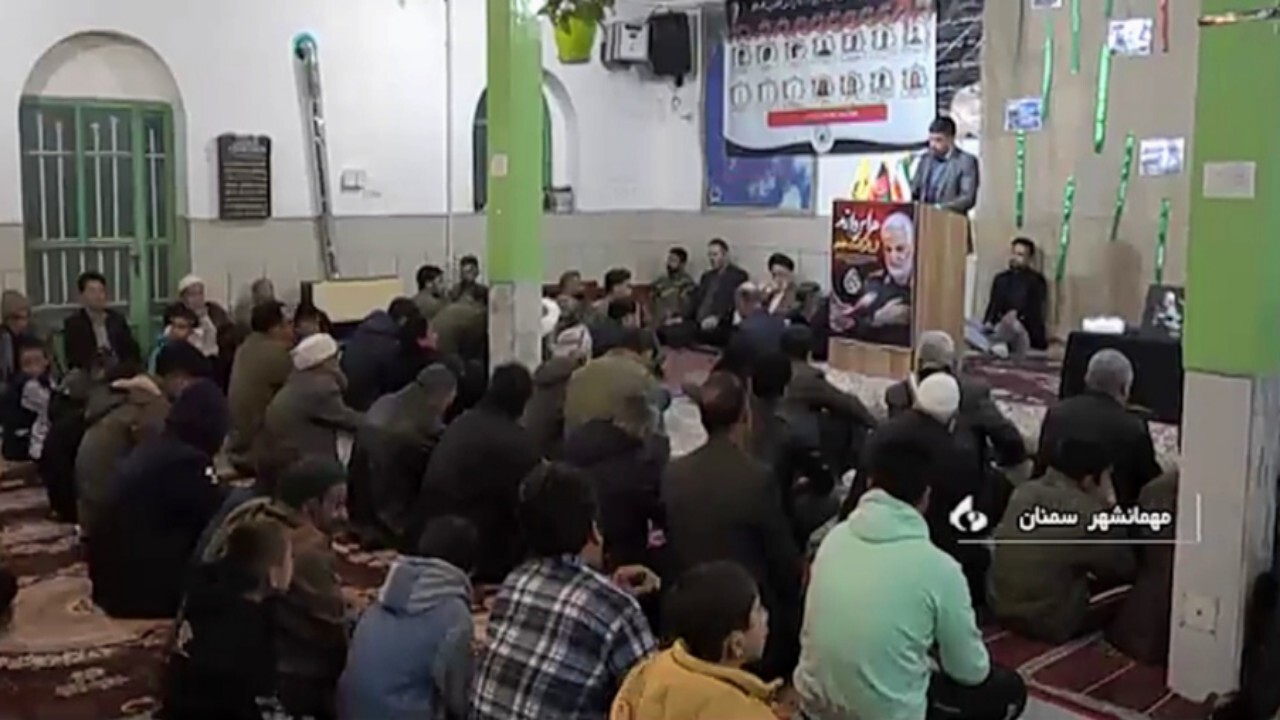 بزرگداشت شهدای حادثه تروریستی کرمان در سمنان