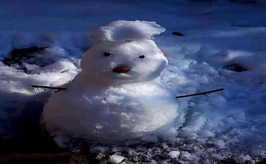 آدم برفی زمستانی در مهرشهر کرج