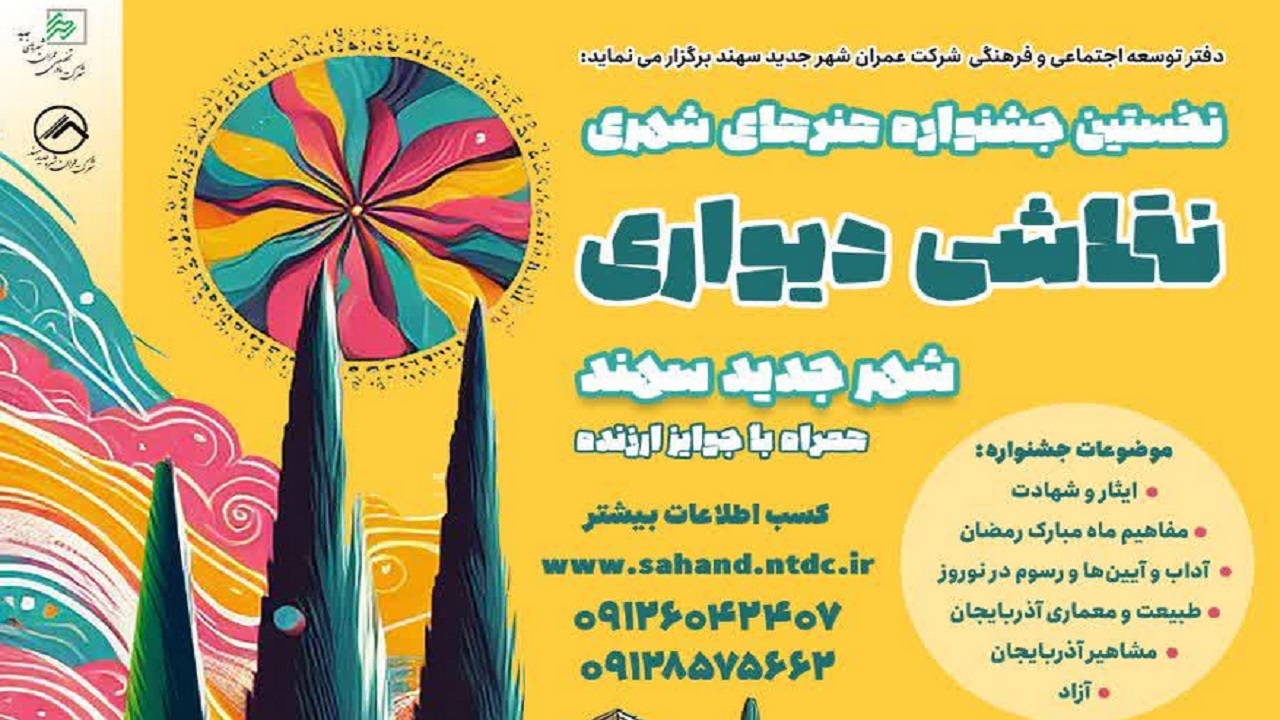 برگزا‌ی نخستین جشنواره دیوارنگاری در سهند