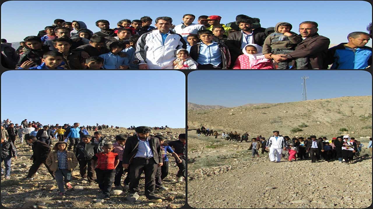 برگزاری همایش پیاده روی خانوادگی در شهر فارغان حاجی آباد