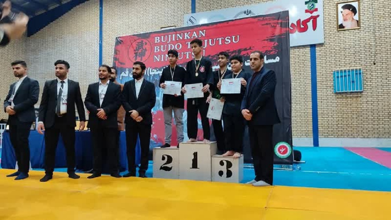 مسابقات قهرمانی نین جوتسوی استان قم برگزار شد