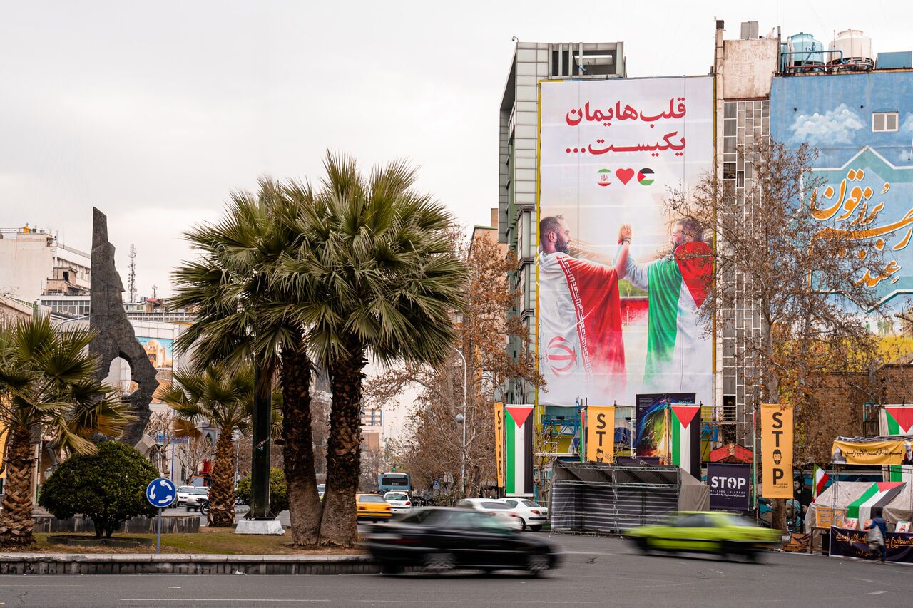 دیوارنگاره جدید میدان فلسطین