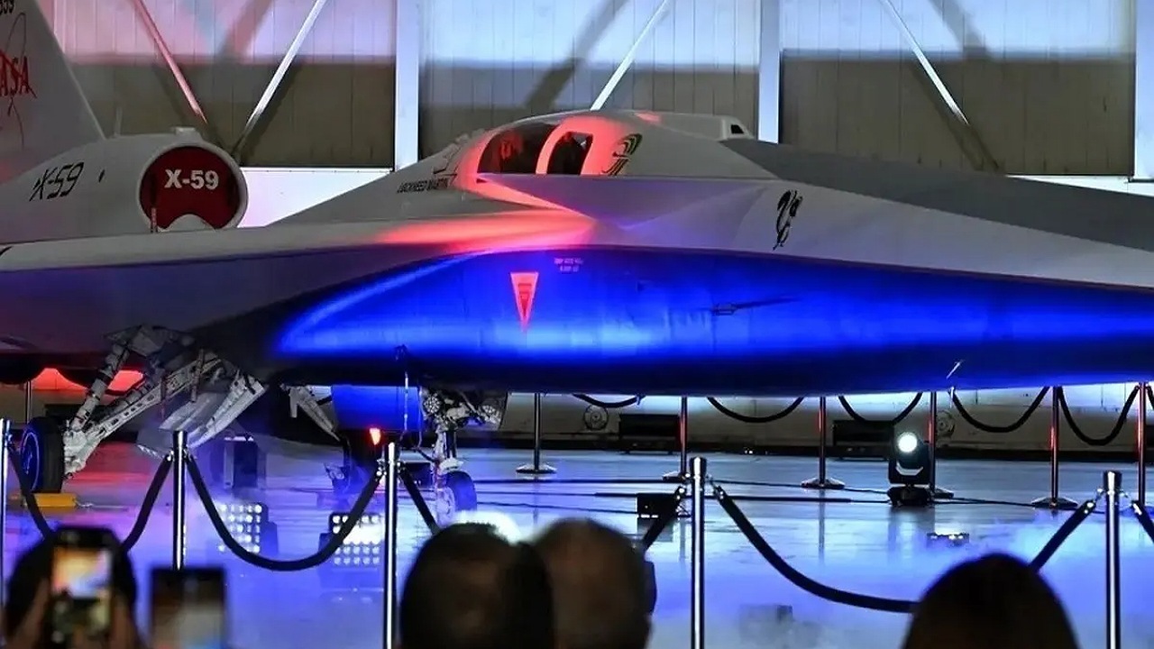 رونمایی از هواپیمای مافوق صوت اکس ۵۹ ناسا + فیلم