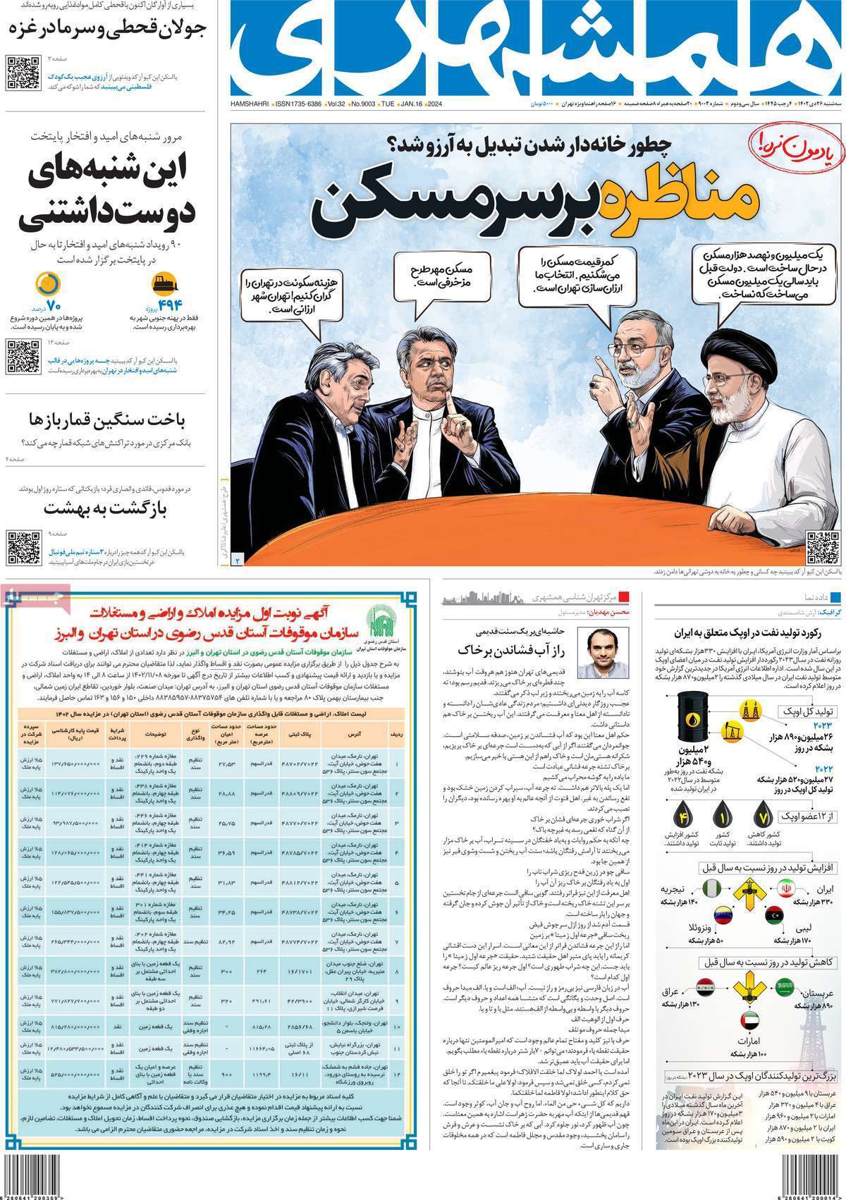 روزنامه همشهری روزنامه همشهری