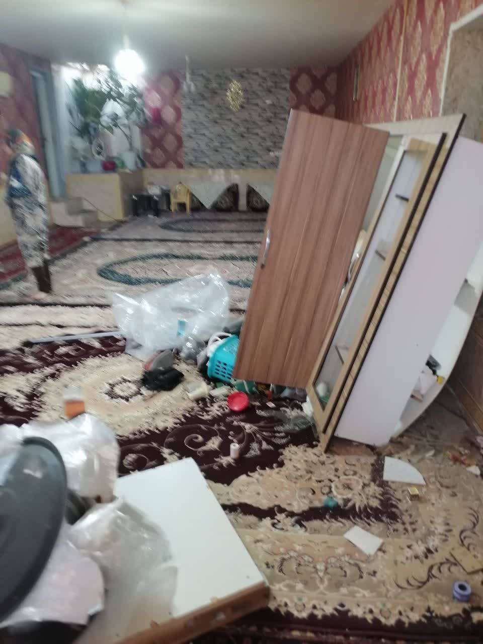 نشت گاز و انفجار در منزل مسکونی