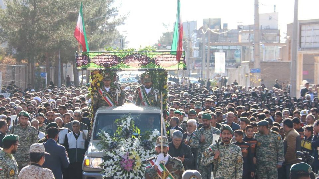 پیکر مطهر شهید ارتش در رفسنجان تشییع شد+ تصاویر