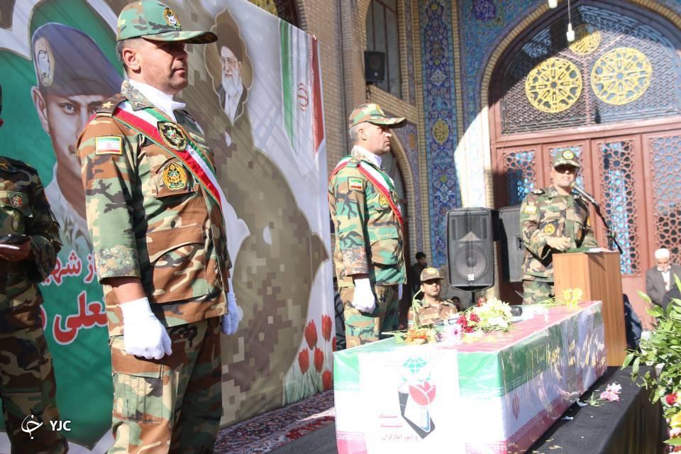 تشییع پیکر  شهید ارتش در رفسنجان