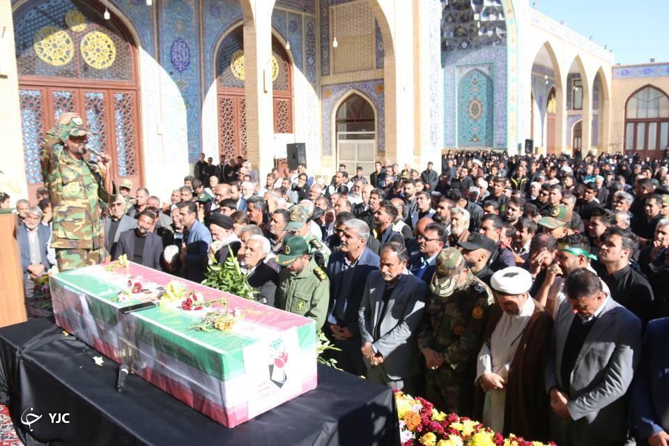 تشییع پیکر  شهید ارتش در رفسنجان