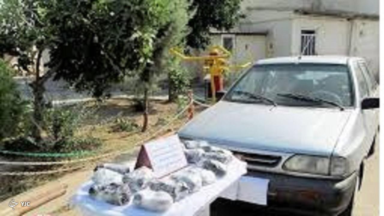 جاسازی ۶۱ کیلو و ۸۰۰ گرم تریاک در سواری پراید