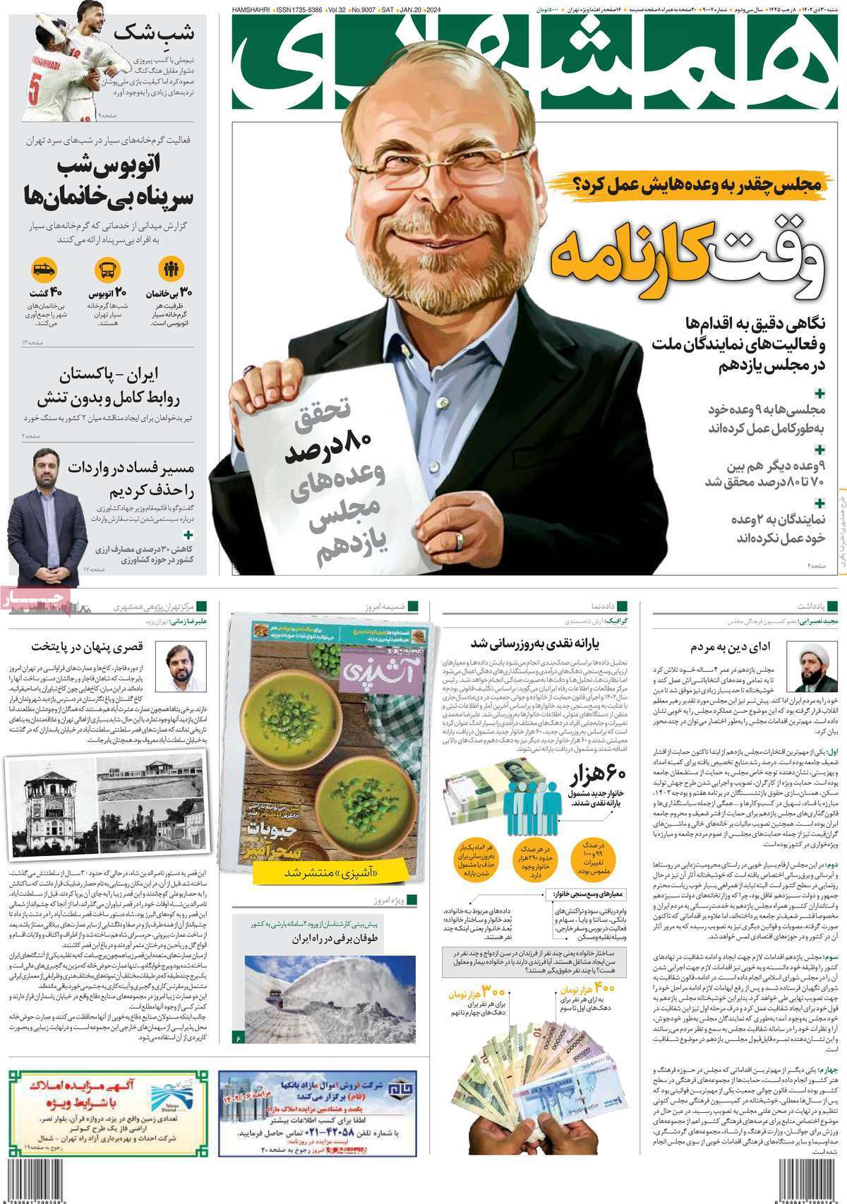 روزنامه همشهری