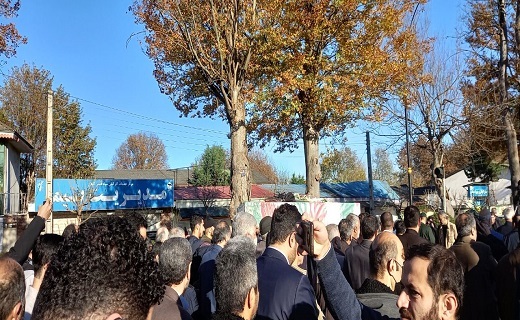پیکر پاک یک شهید گمنام در صدا و سیمای گیلان آرام گرفت + تصاویر