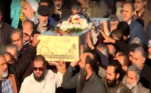 پیکر پاک یک شهید گمنام در صدا و سیمای گیلان آرام گرفت + تصاویر