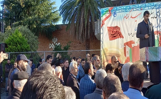 پیکر پاک یک شهید گمنام در صدا و سیمای گیلان آرام گرفت + تصاویر