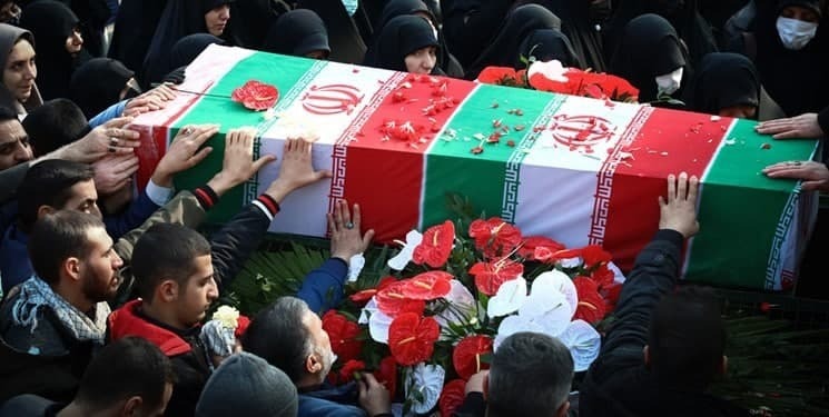 تشییع و خاکسپاری پیکر مطهر شهید گمنام در صدا و سیمای خوزستان