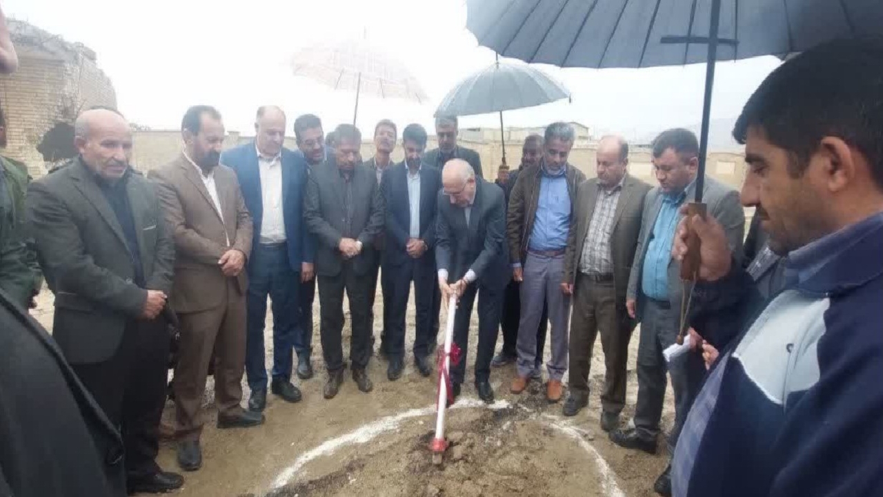 کلنگ زنی مدرسه ۷ کلاسه کوی شهید تاراس باغملک