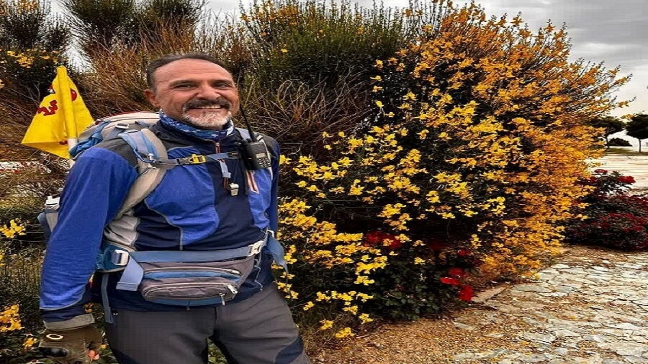 جان باختن کوهنورد قزوینی در ارتفاعات توچال