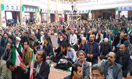 مراسم سالروز نهم دی ماه در مصلی گرگان + فیلم
