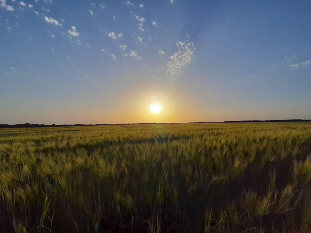 غروب یک روز زمستانی در روستای سنقرتپه