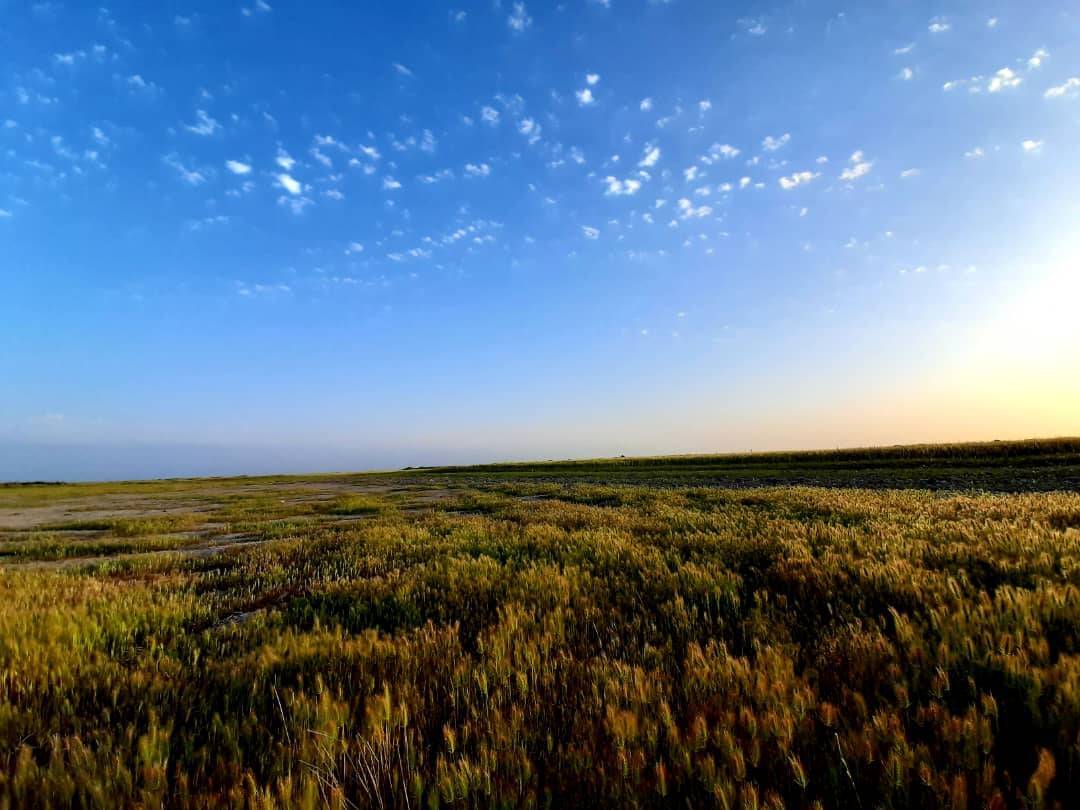 تصاویری از غروب یک روز زمستانی در روستای سنقرتپه