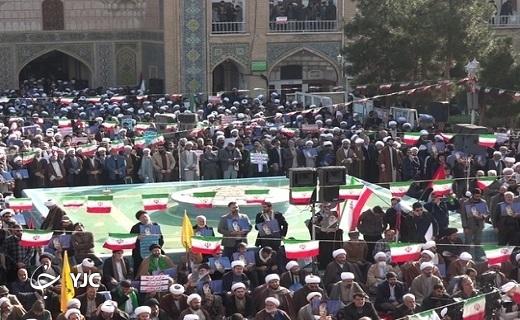 تجمع حماسی مردم قم در گرامیداشت یوم الله ۹ دی