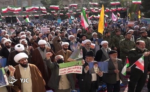 تجمع حماسی مردم قم در گرامیداشت یوم الله ۹ دی
