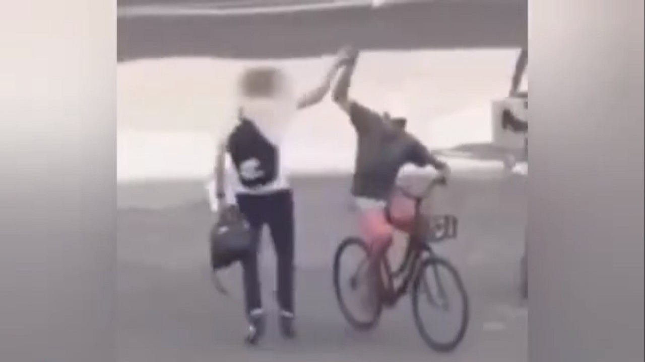 سرقت عجیب توسط دوچرخه‌سوار + فیلم